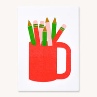 Pencil Cup mini Risograph