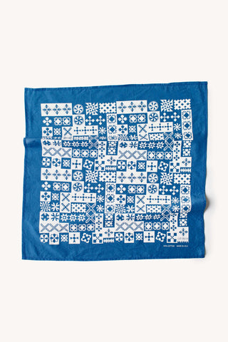 Blue Sampler Quilt Bandana