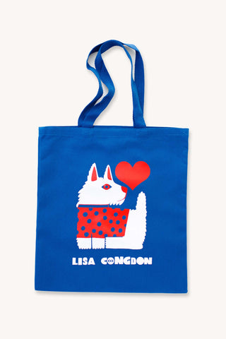 Milky The Dog Canvas Tote