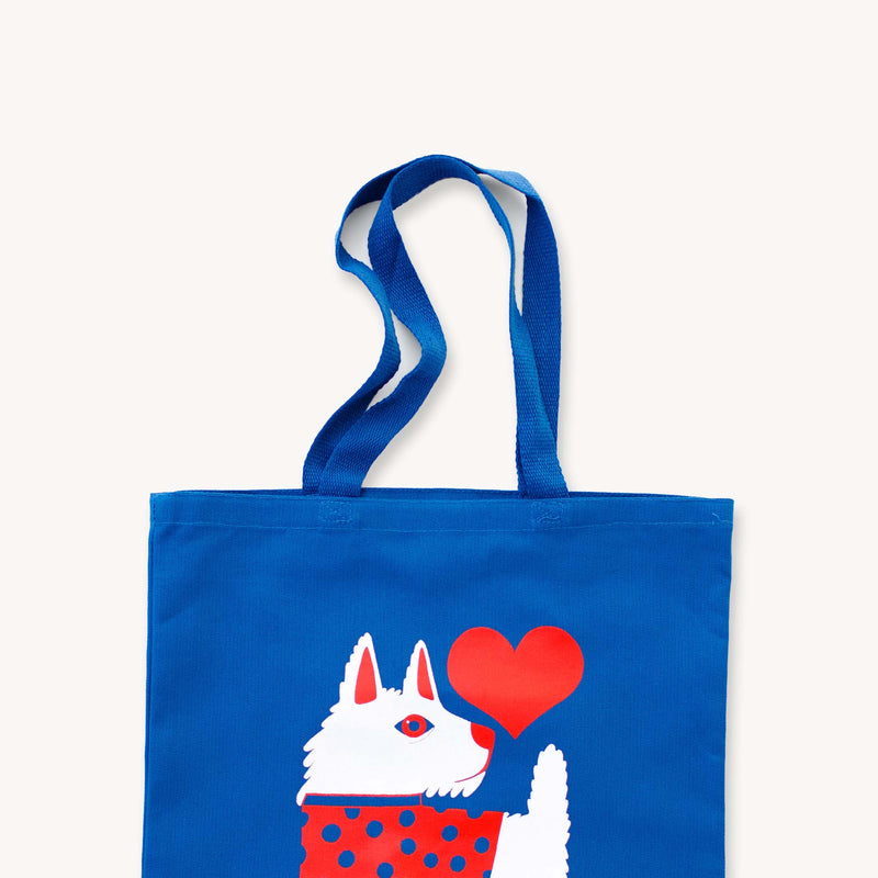 Milky The Dog Canvas Tote