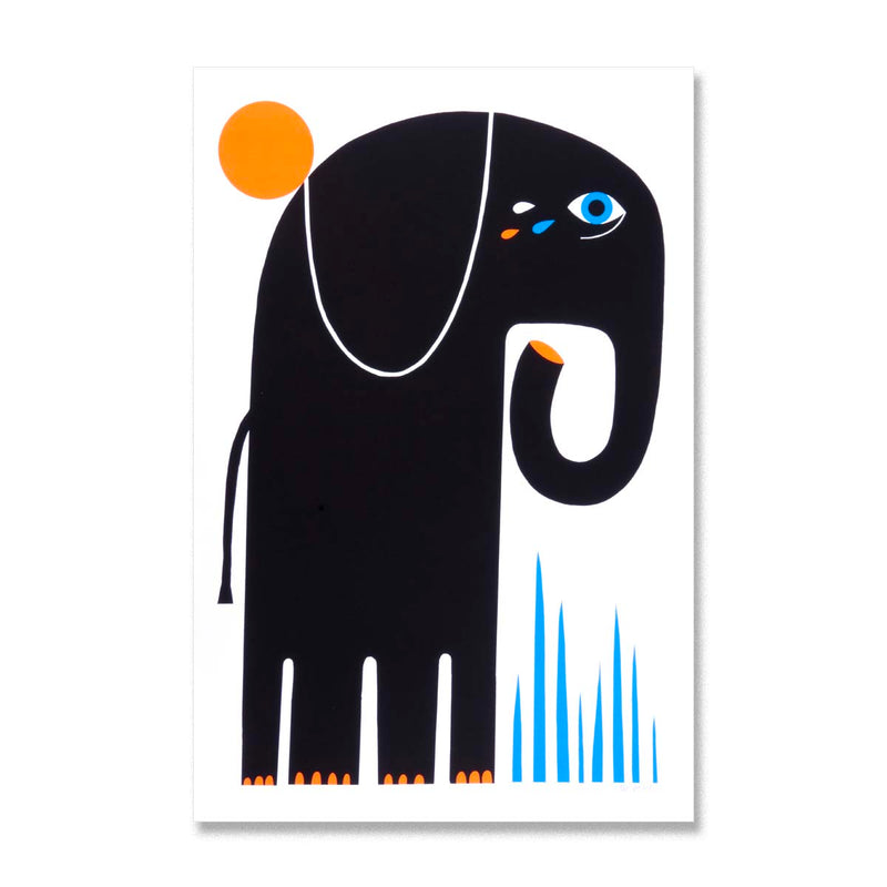 Weeping Elephant - Limited Edition Serigraph