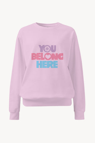 You Belong Here Orchid Garment Dyed Sweatshirt