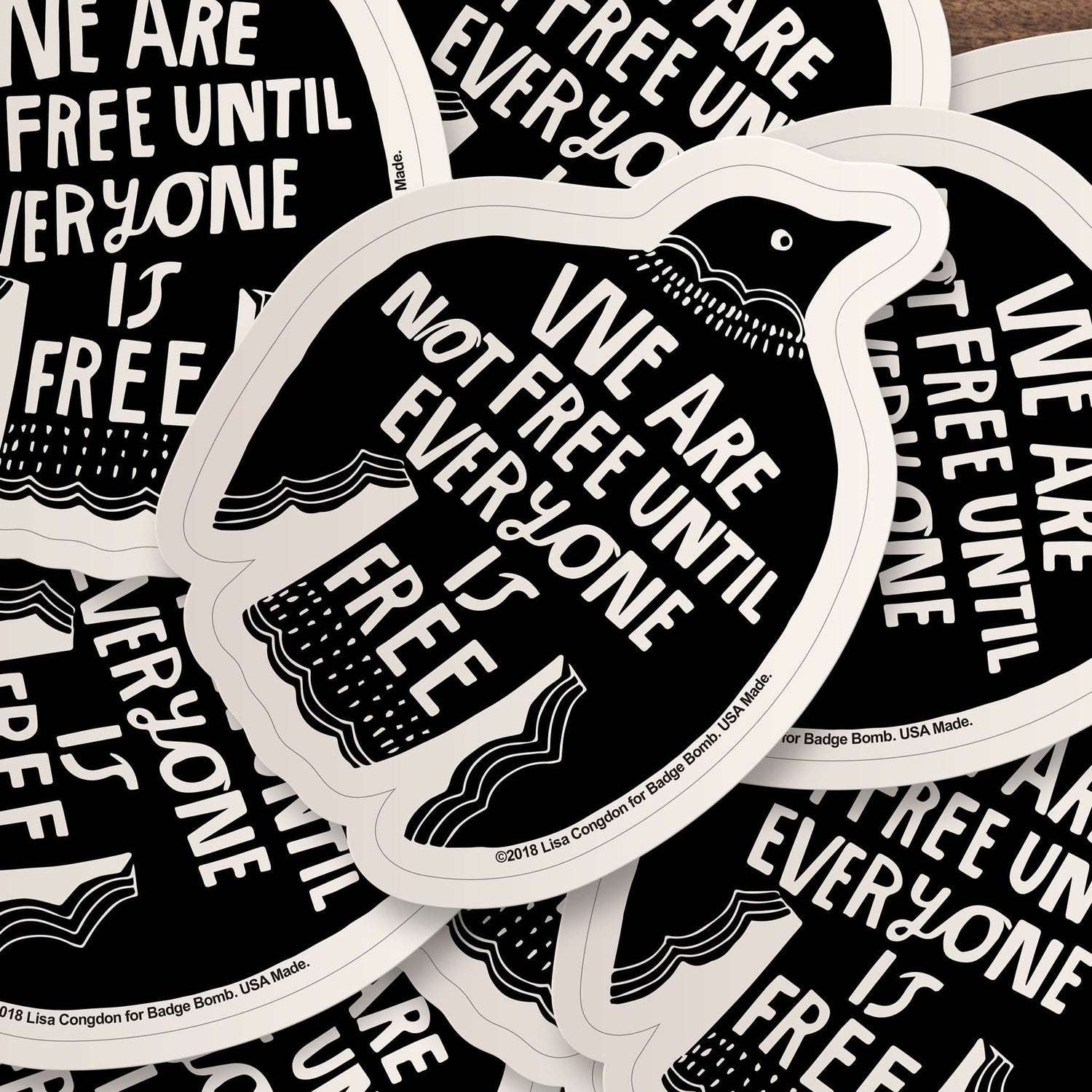 Martie Manage the System, Not the People bubble-free stickers