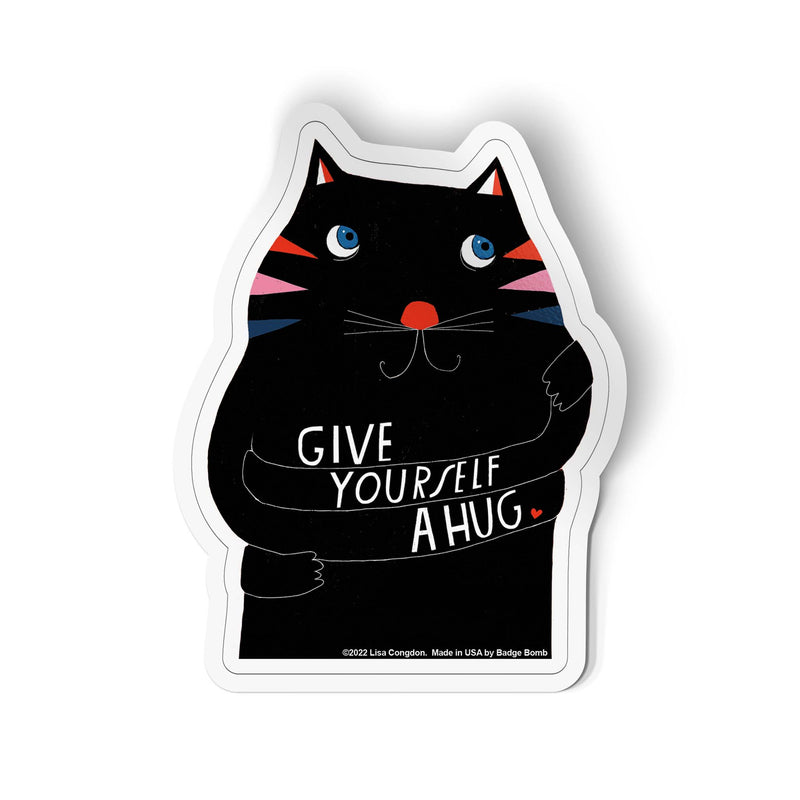 Give Yourself A Hug Large Sticker