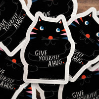 Give Yourself A Hug Large Sticker