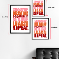 Show Up Breathe V2 - Art Print