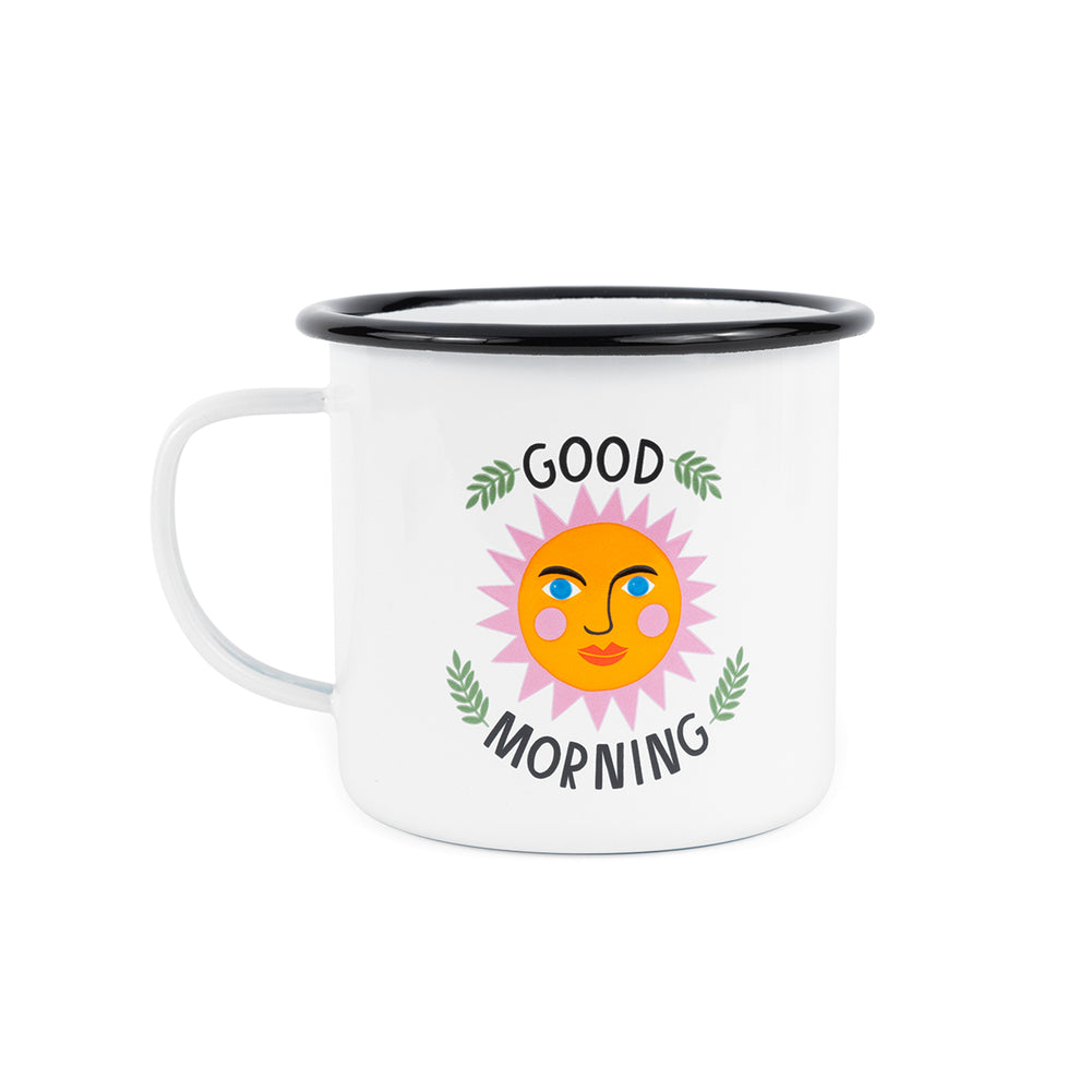Enamelware Good Morning Mug