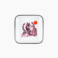 Enamelware Mini Tray - Pink Tiger